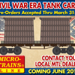 Micro-Trains Line Civil War Era Tank Cars