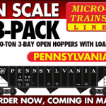 MTL Pennsylvania 100-Ton 3-Bay Hoppers