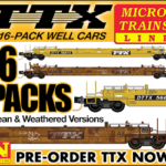 MTL TTX 16-Car Packs, Clean & Weathered