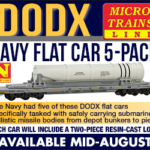 MTL DODX Navy Flat Car 5-Pack