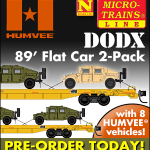MTL | DODX HUMVEE Flat Car Set