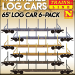 MTL | Weathered Log Car 6-Pack