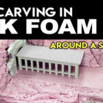 Rock Carving In Pink XPS Foam